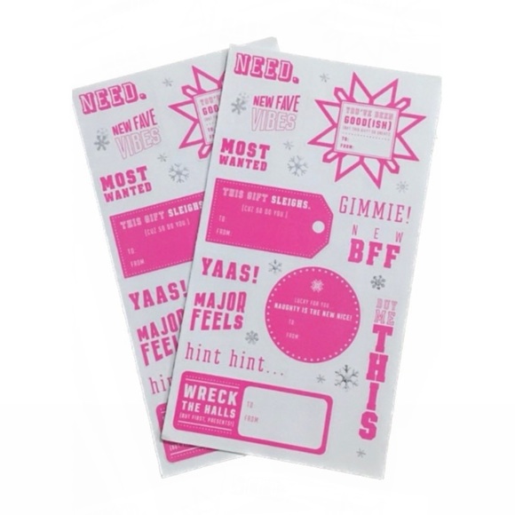 Victoria’s Secret VS PINK Display Rare Collectable Holiday Sticker Sheets - Picture 6 of 6